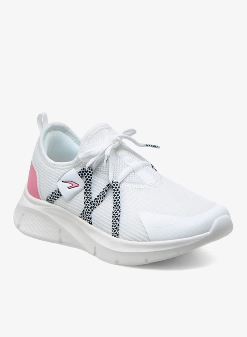 Dash Logo Detail Sports Shoes with Lace-Up Closure