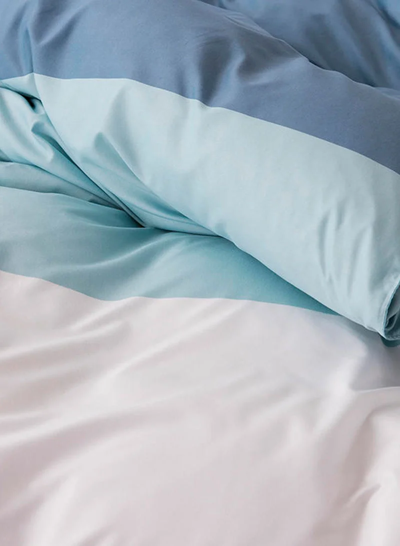 Sharpdo 4Piece Bed Sheet Set Polyester Soft Quilt Cover With 1Quilt Cover 200x230 cm 1 Flat Sheet and 2 Pillowcases