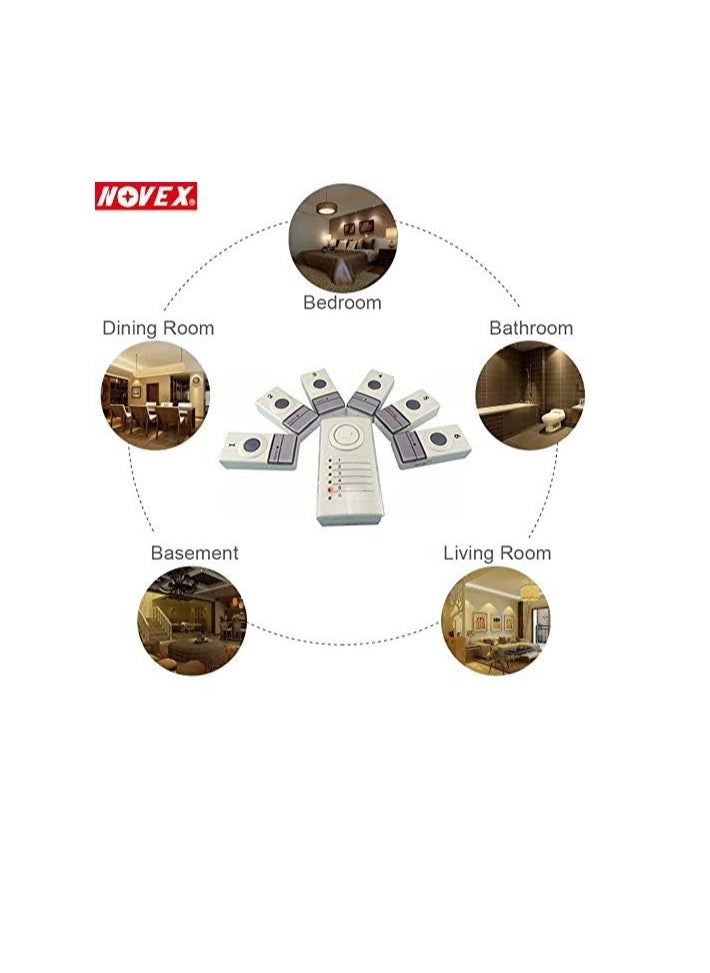 NOVEX - Six Zone Wireless Door Calling Bell System - Image 1