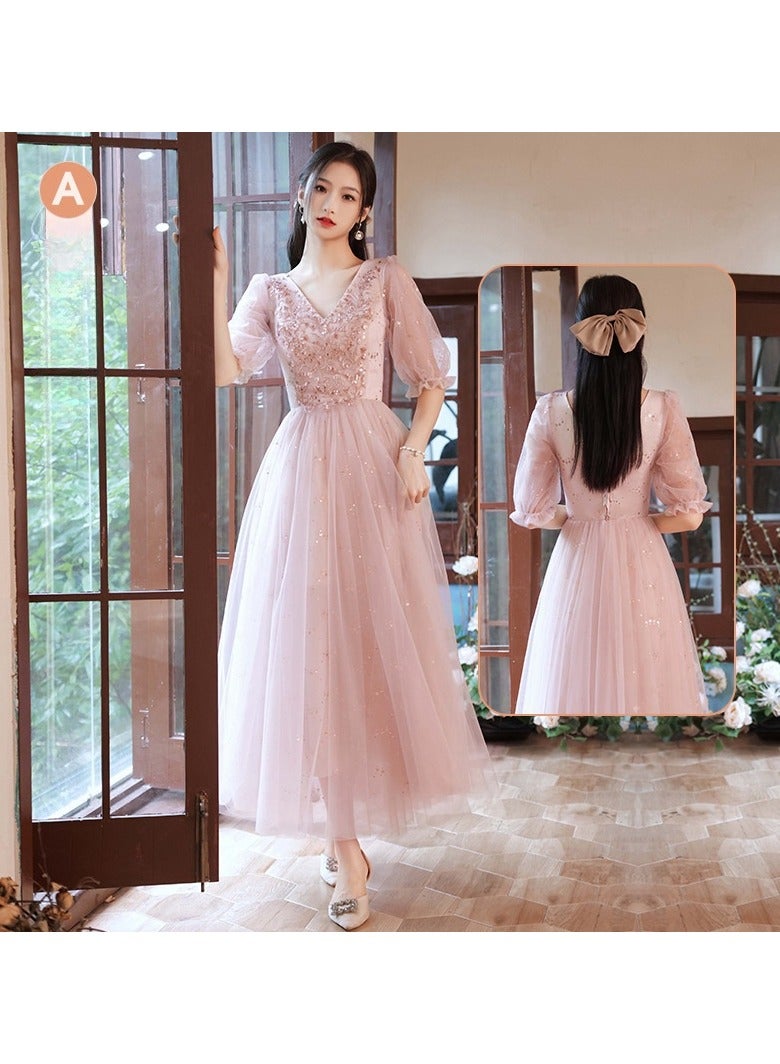 KUYING New Fashionable and Elegant Bridesmaid Dress  - Image 1