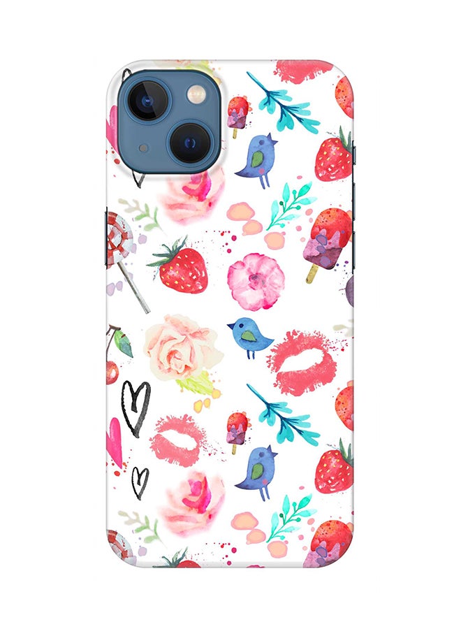Case for Apple iPhone 14 Slim Snap Classic Series Mobile Cover Hard PC Shield Matte Finish Print - Summer Fever