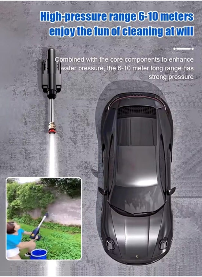 Generic 48V Cordless Pressure Washer, 30Bar Pressure Water Spray Gun, 48V Lithium Battery Lasts for Long Time with Fully Charged, Portable High Pressure Car Washer for Car/Fence/Wall/Deck Cleaning (48V)  - Image 5