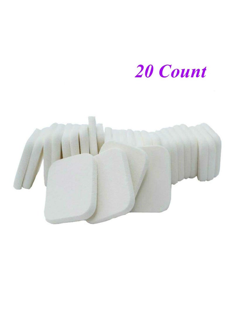 Aysekone - Rectangle Women Lady Beauty Makeup Foundation Powder Puff Facial Face Soft Sponge Cosmetic Puff (WHITE COLOR) - Image 1