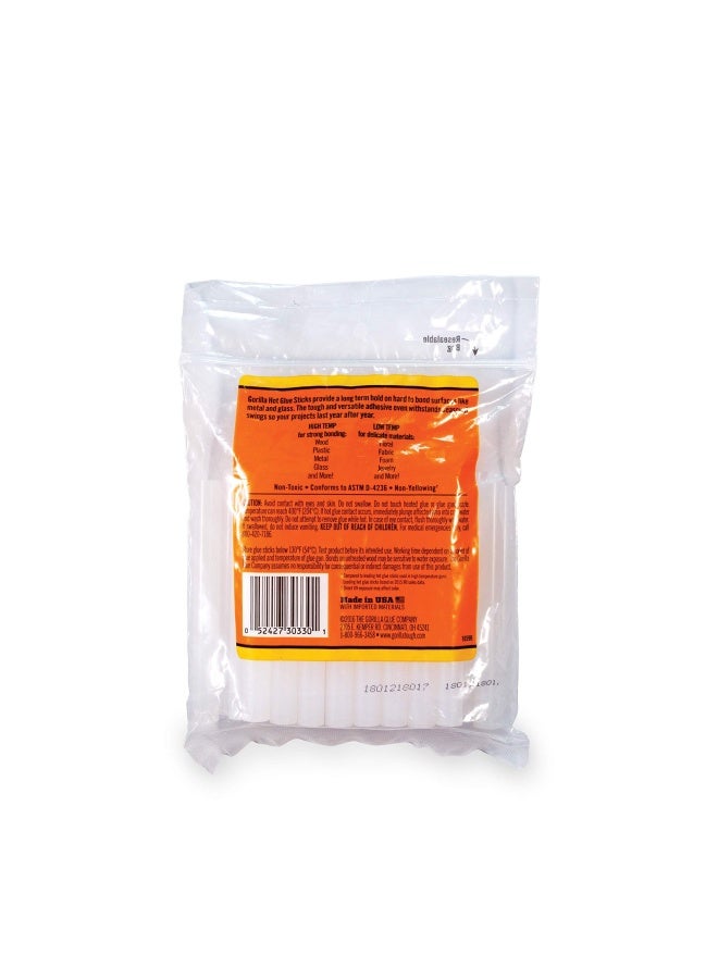 Gorilla Hot Glue Sticks Full Size 4 Long X .43 Diameter 30 Count Clear Pack Of 1  - Image 2
