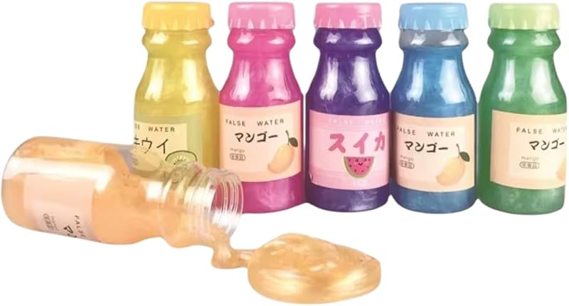 صلصال زجاجة بلاستيك صغيرة ماء ثنائي اللون 3 الوان مختلفة أزاى