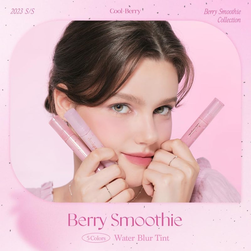 dasique Water Blur Tint #09 Very Berry | Berry Smoothie Collection | Vegan, Cruelty-free | Watery formula transfroming into silky finish - Image 2