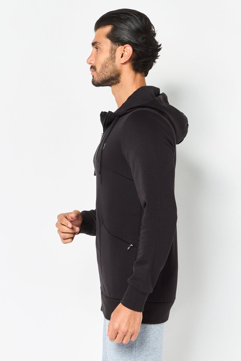 PUMA هودي خارجي طويل الأكمام للرجال من سكوديريا فيراري × بوما، أسود - Image 4