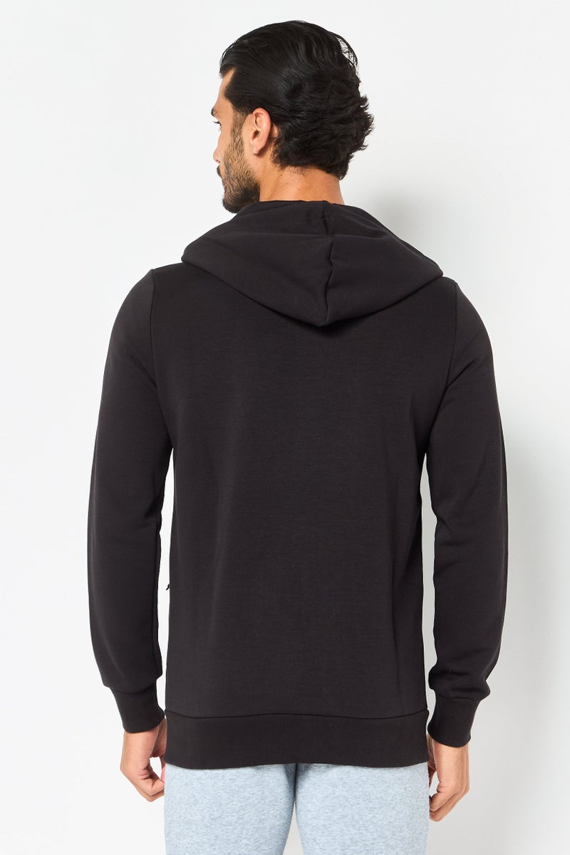 PUMA هودي خارجي طويل الأكمام للرجال من سكوديريا فيراري × بوما، أسود - Image 3