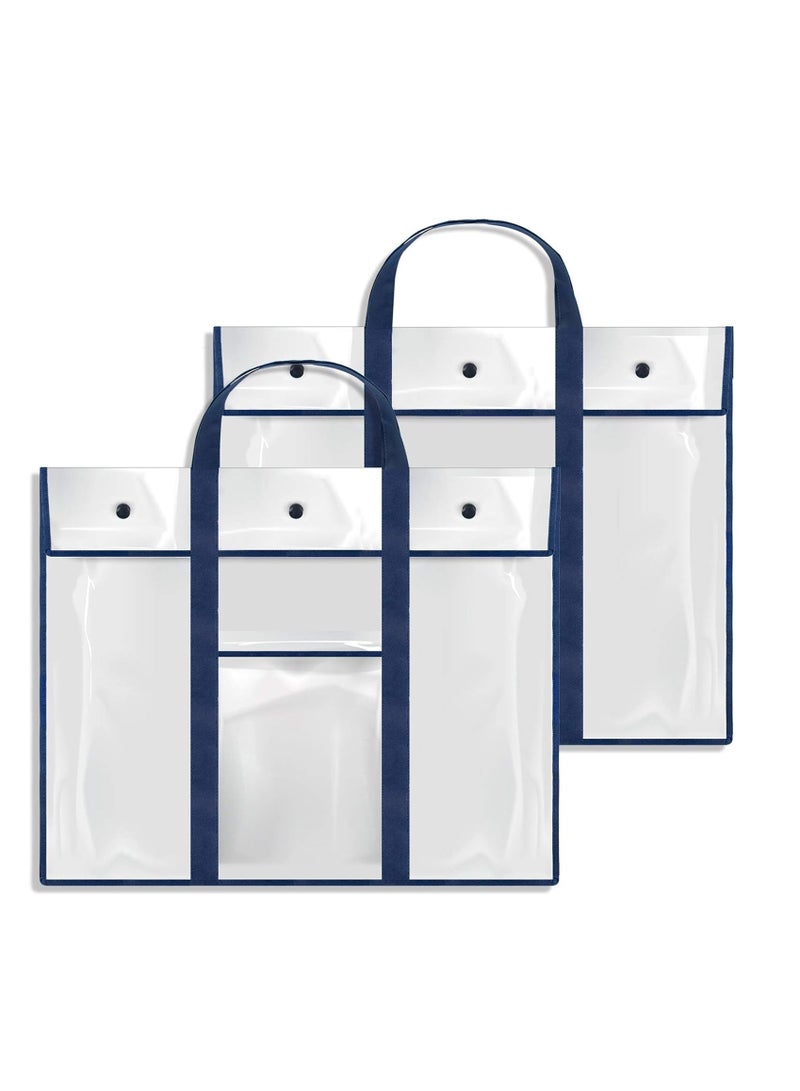 Gamenote GAMENOTE 2 Pack Large Poster Storage Bag (31.5"×25.5") Bulletin Board Holder Art Portfolio Container for Teachers Classroom Organization  - Image 1