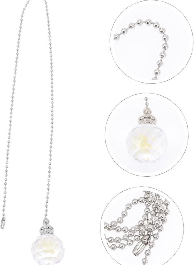 ARTIBETTER 4 Pack Crystal Ceiling Fan Pull Chains Decorative Light Extension Easy Install Home Decor - Image 3