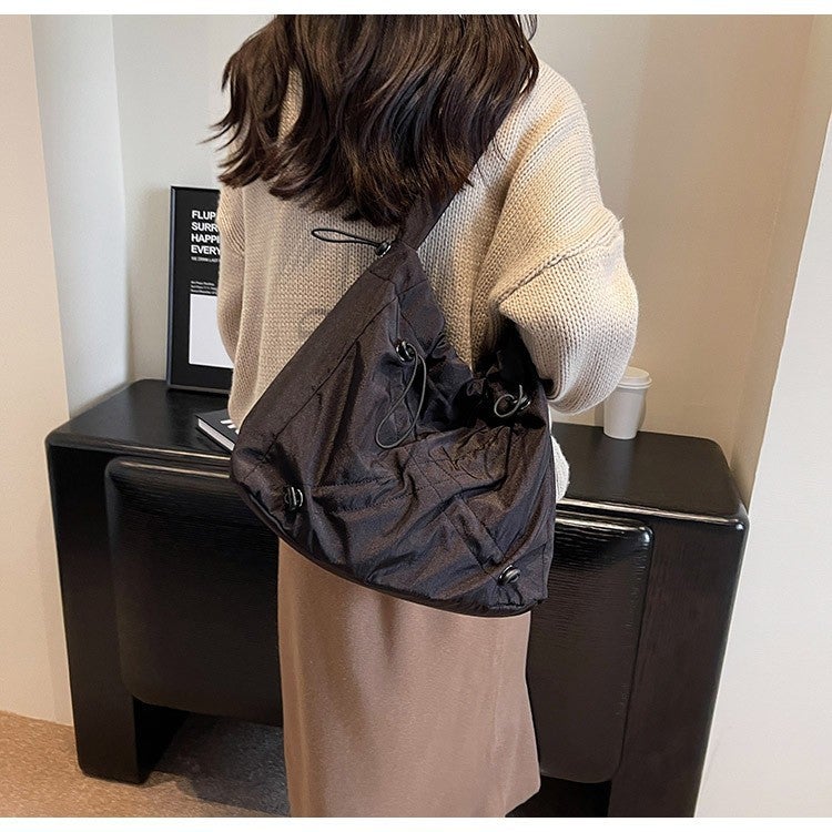 Fashion Commuter Large Capacity Solid Color Tote Bag Women'S 2024 New High-End Texture Shoulder Crossbody Bag - Image 4