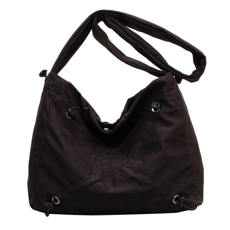 Fashion Commuter Large Capacity Solid Color Tote Bag Women'S 2024 New High-End Texture Shoulder Crossbody Bag - Image 1