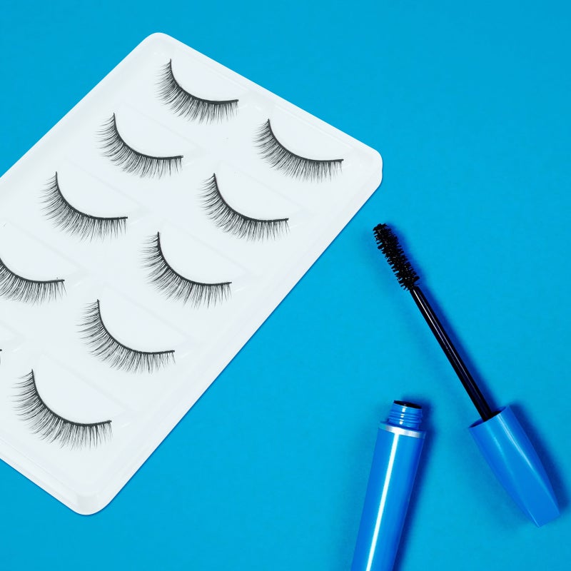 5 Pairs Natural Look 3D Fake Lashes Reusable Manmade Fiber Makeup Eyelashes - Image 2