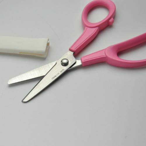 CANARY Kids Scissors 6" for Age 6-8, Safe Blunt Tip with Blade Cover, Made in JAPAN, Safety Elementary School Scissors, Pink - Image 3