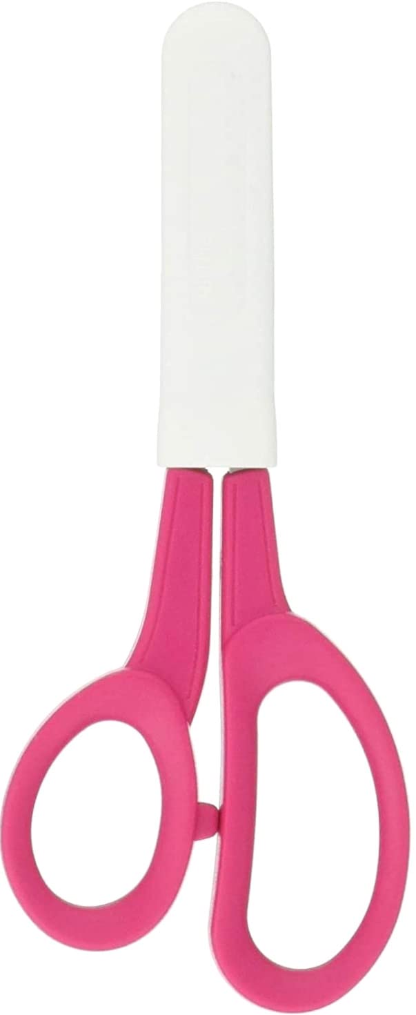 CANARY Kids Scissors 6" for Age 6-8, Safe Blunt Tip with Blade Cover, Made in JAPAN, Safety Elementary School Scissors, Pink - Image 5