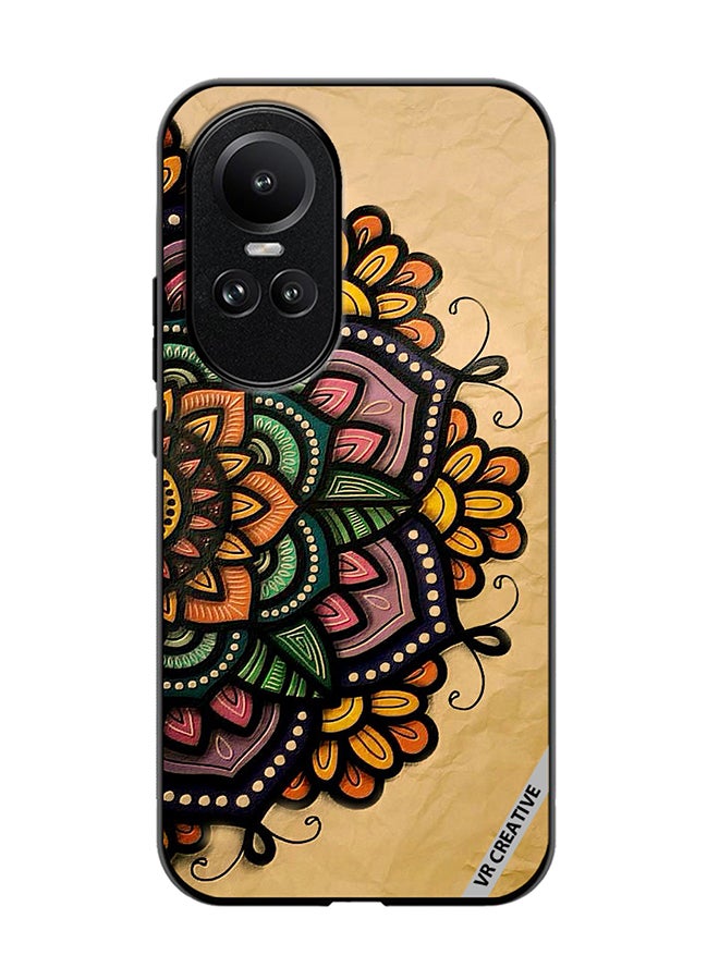 VR CREATIVE Protective Case Cover For Oppo Reno 10 Pro Mandala Design Multicolour - Image 1
