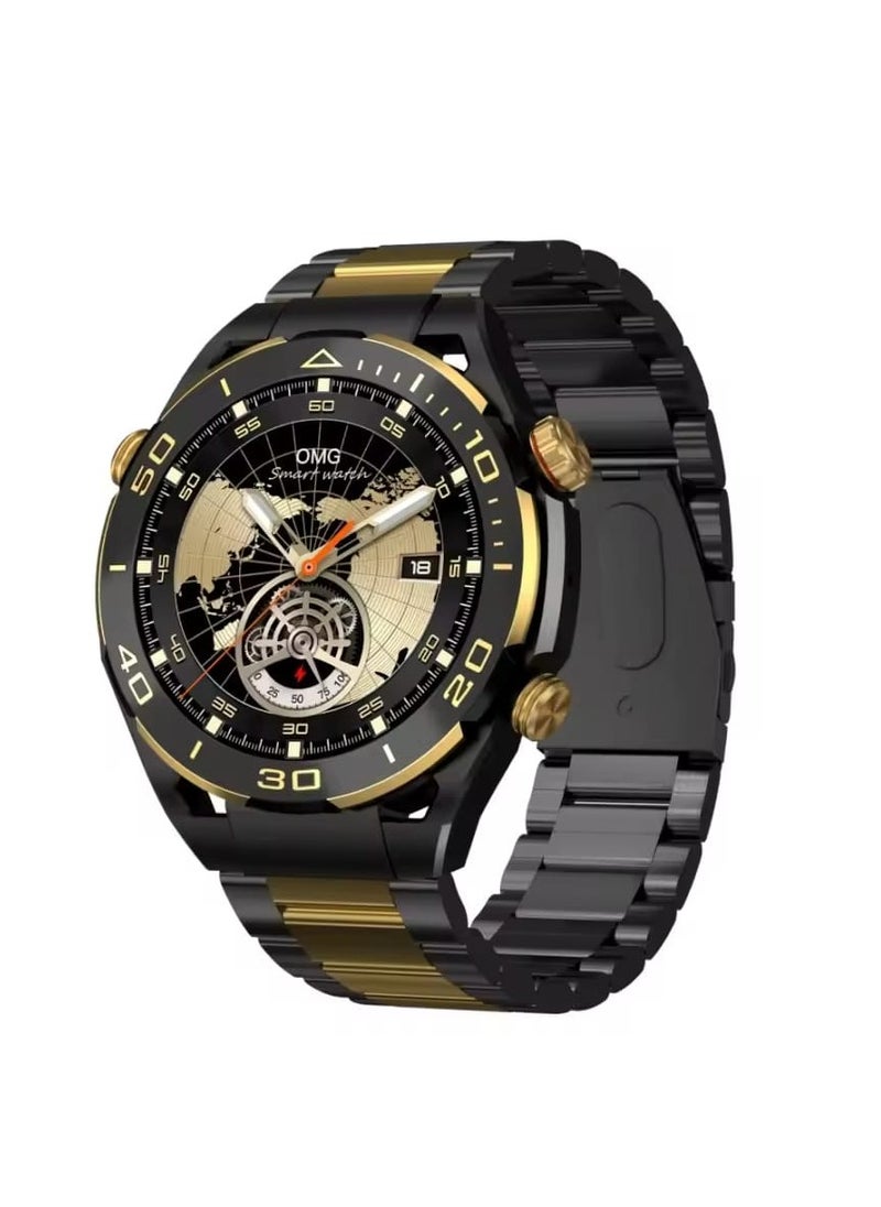 Kalobee - SK 4 Pro Max Smart Watch Big Round AMOLED Screen With 2 Pair Of Straps And Wireless Charging - Image 1