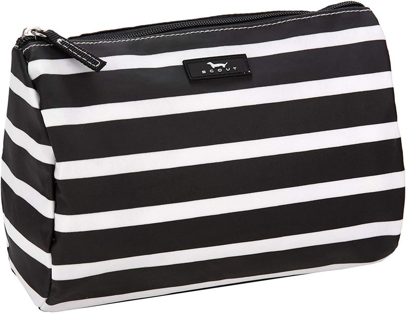 SCOUT Packin' Heat - Large, Water-Resistant, Zip Close Makeup Bag for Women- Toiletry Travel Bag - Cosmetic Bag, Black