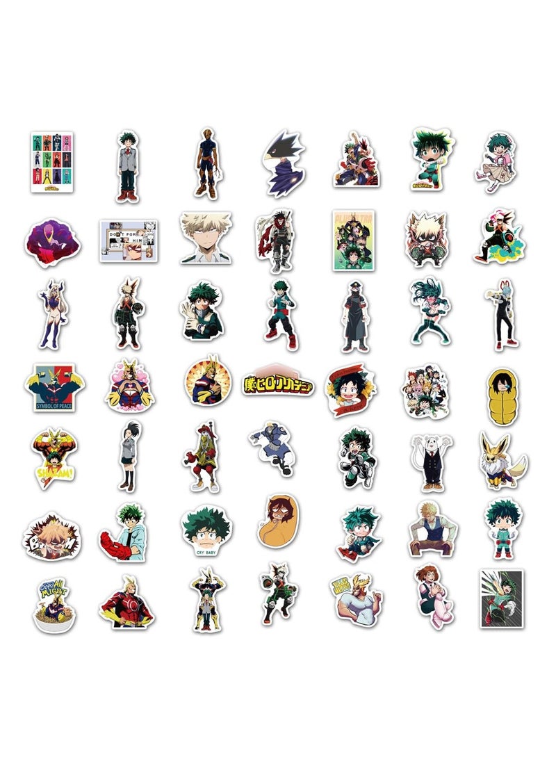 Generic 100pcs My Hero Stickers, MHA Sticker Academi Waterproof Vinyl Decals, Cute Anime Sticker for Water Bottles, Laptops, Fan Stickers for Teens, Kids, and Adults  - Image 3