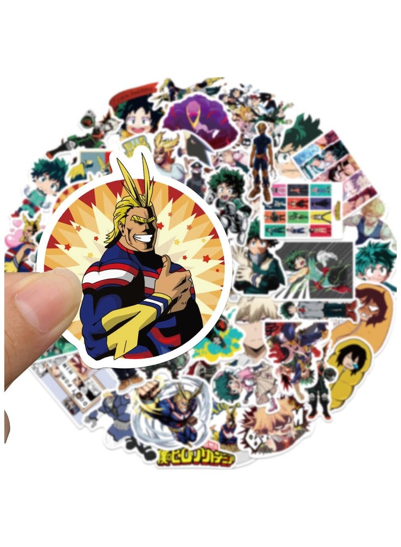 Generic 100pcs My Hero Stickers, MHA Sticker Academi Waterproof Vinyl Decals, Cute Anime Sticker for Water Bottles, Laptops, Fan Stickers for Teens, Kids, and Adults  - Image 4