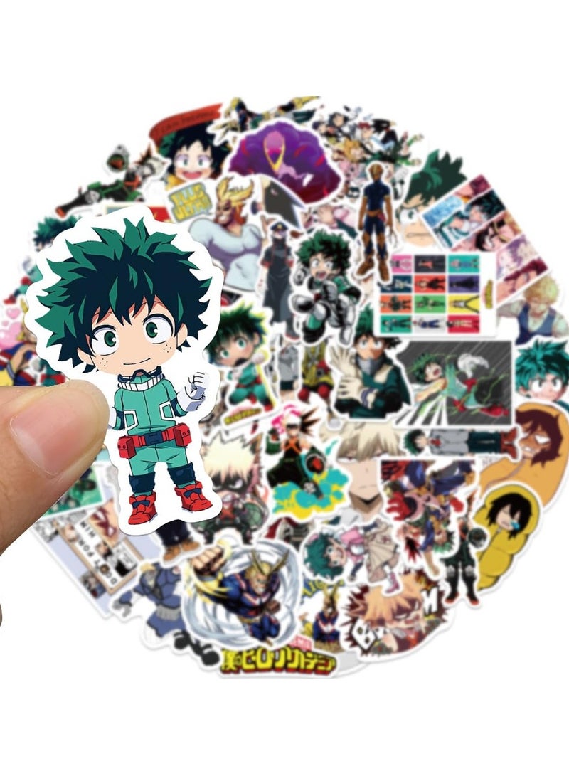 Generic 100pcs My Hero Stickers, MHA Sticker Academi Waterproof Vinyl Decals, Cute Anime Sticker for Water Bottles, Laptops, Fan Stickers for Teens, Kids, and Adults  - Image 5