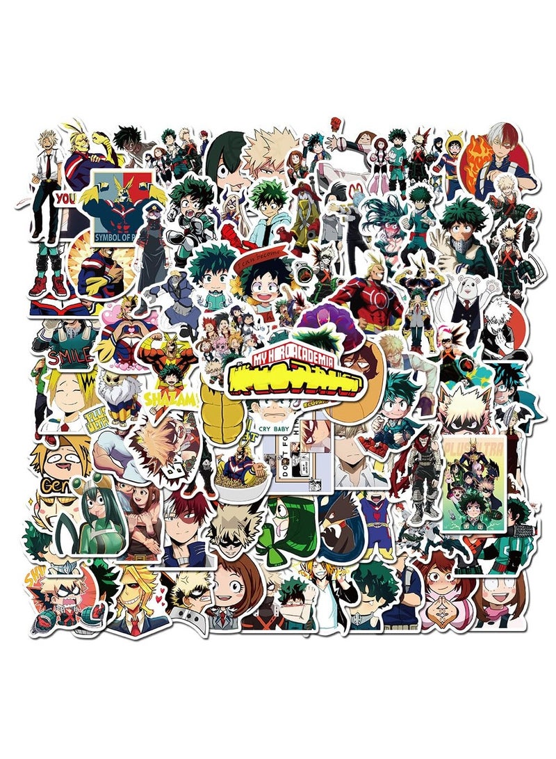 Generic 100pcs My Hero Stickers, MHA Sticker Academi Waterproof Vinyl Decals, Cute Anime Sticker for Water Bottles, Laptops, Fan Stickers for Teens, Kids, and Adults  - Image 1
