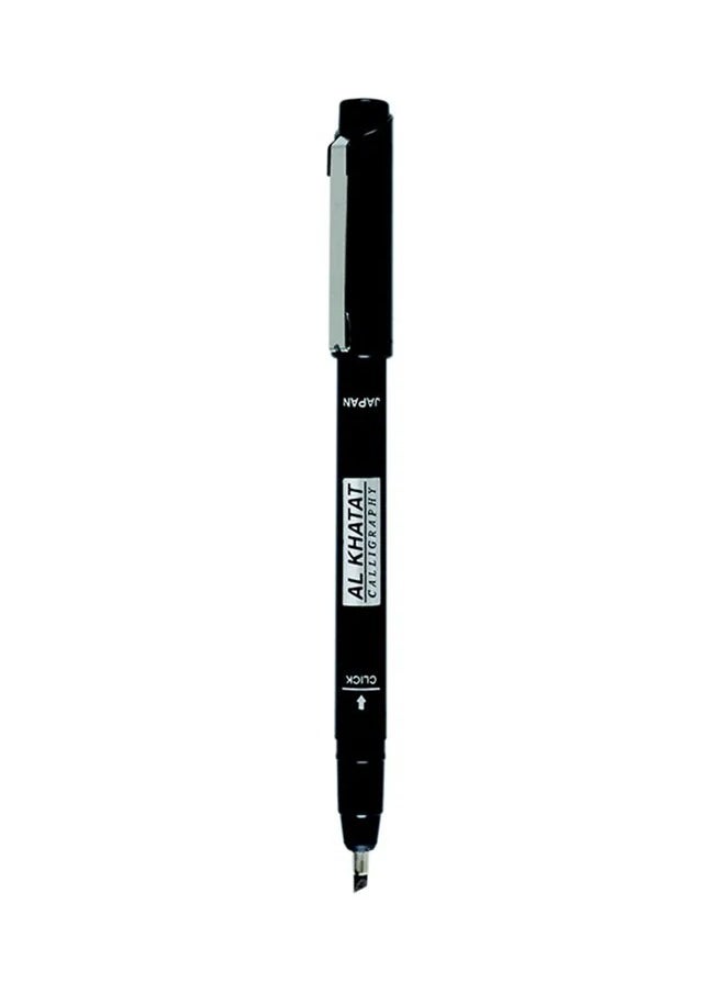 Al Khatat Arabic Calligraphy Pen Black  Size 3 mm 