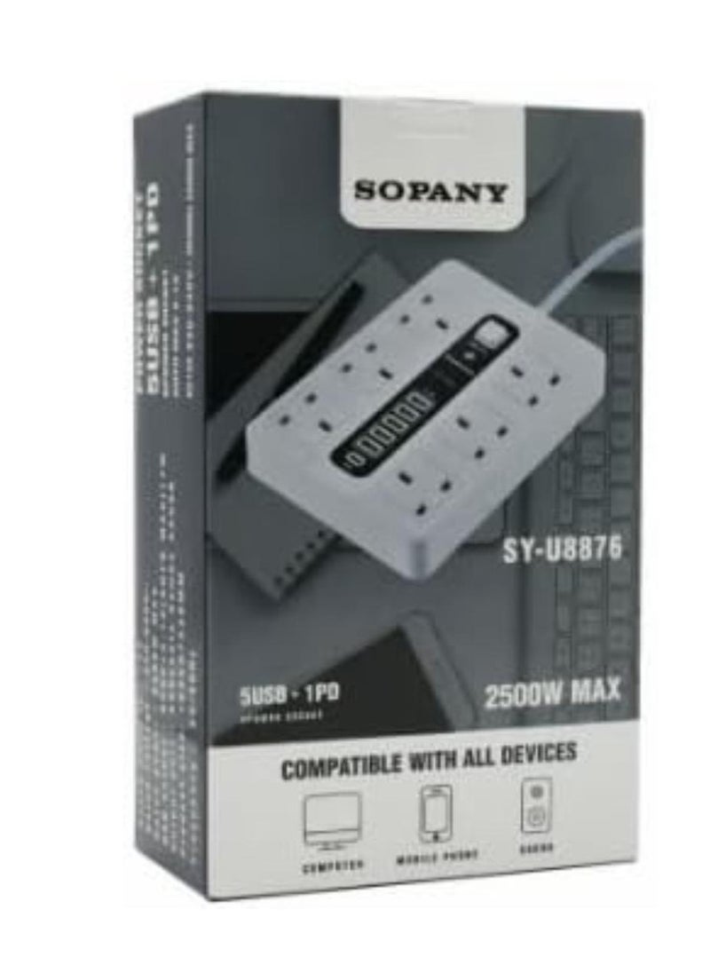 SOPANY Smart multi-outlet electrical connection 5 meters  - Image 3