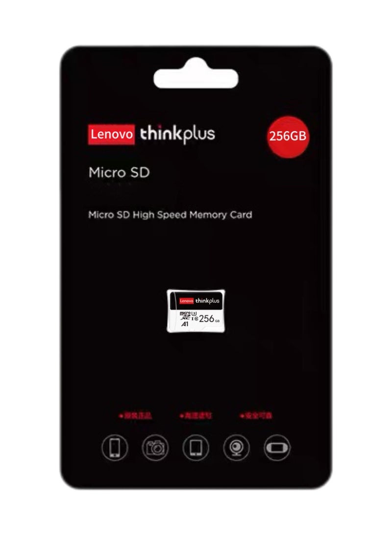Lenovo thinkplus 256GB U3 A1 High-Speed Micro SD Card, Universal Large-Capacity Memory Card for Phones, Cameras and Security Cameras 256 GB - Image 3