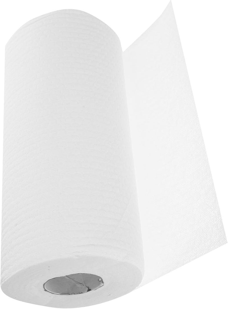 GALPADA Disposable Kitchen Dish Cloths Roll, 200pcs 25x25cm White Absorbent Multi-Function Wipes for Household Wet and Dry Use - Image 1