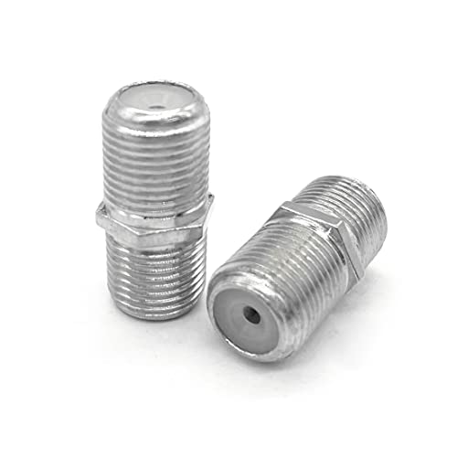 CKANDAY 10 Pack RG6 Coax Coaxial Cable Extender and F Type RG6 Female to 2 Female 3 Way Coax Cable T Splitter Adapter, Coaxial Cable Connector T Shape and Female to Female for TV Video VCR Antenna Satellite - Image 3