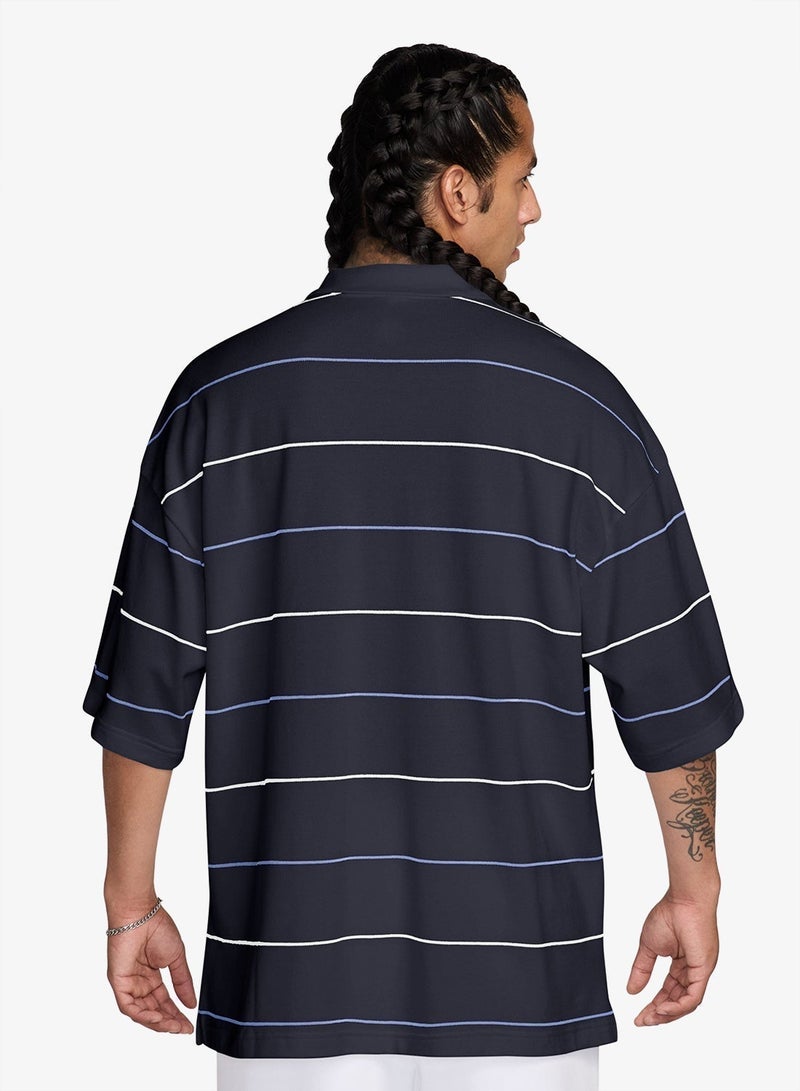 Nike Club Oversized Stripe Polo - Image 2
