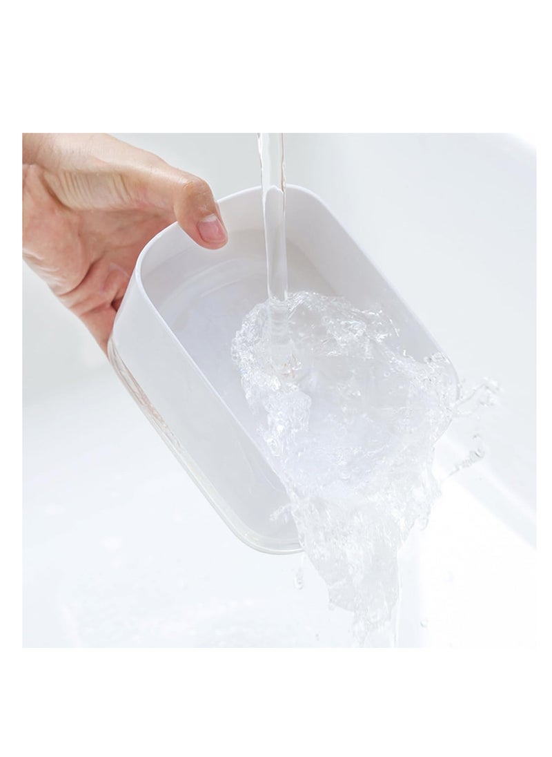 ECVV - ECVV Soap Pump Dispenser and Sponge Holder, Newest 2 in 1 Dish Soap Dispenser, 350 Ml Dish Soap Dispenser for Kitchen, Smart Kitchen Gadgets for Sink Countertop Organizer, 12.5 Ounces - White - Image 1