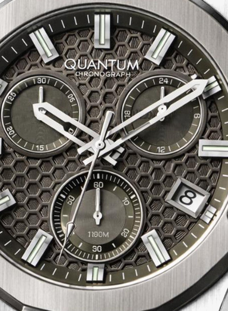 Quantum ساعة أنالوج سيليكون للرجال HNG1230.375 - 44 مم - Image 2