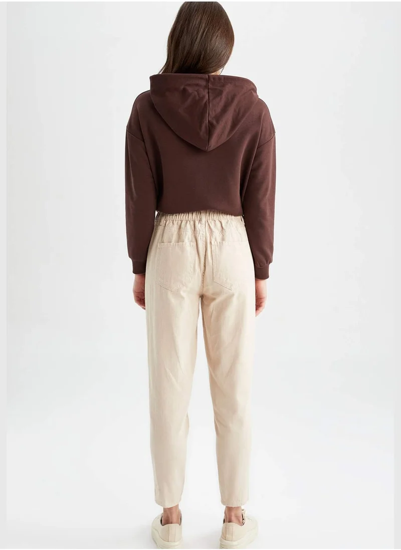 ديفاكتو Woman Paperbag Woven Trousers