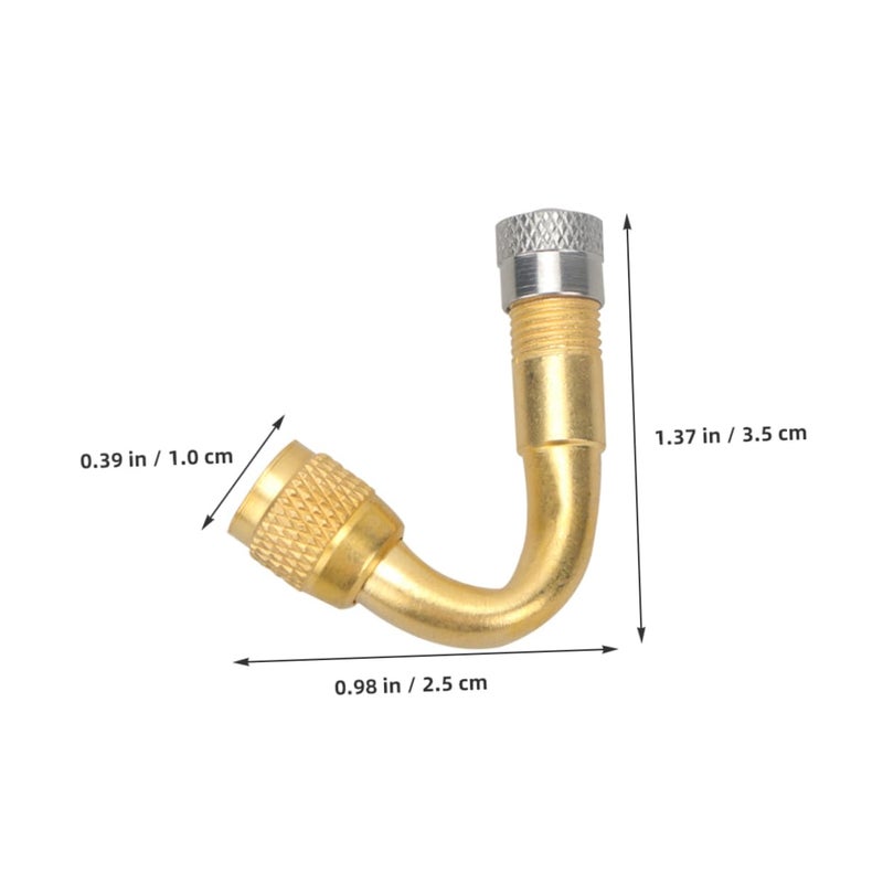 Copper Tire Valve Extension Adapters for Car Motorcycle RV 2 Pack - Image 3