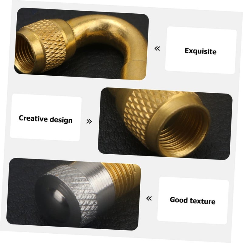 Copper Tire Valve Extension Adapters for Car Motorcycle RV 2 Pack - Image 5