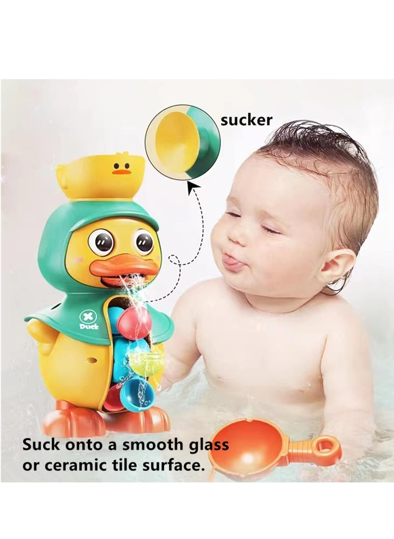 MUMS PLANET Baby Bath Toys 1 2 3 4 Years Old, Toddler Duck Bath Toys with Spinner Waterwheel & Strong Suction Cups, Great Gifts for Baby 1-4 Year Old Boys Girls  - Image 3