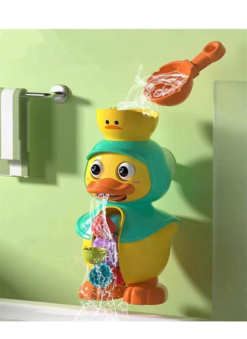 MUMS PLANET Baby Bath Toys 1 2 3 4 Years Old, Toddler Duck Bath Toys with Spinner Waterwheel & Strong Suction Cups, Great Gifts for Baby 1-4 Year Old Boys Girls  - Image 2