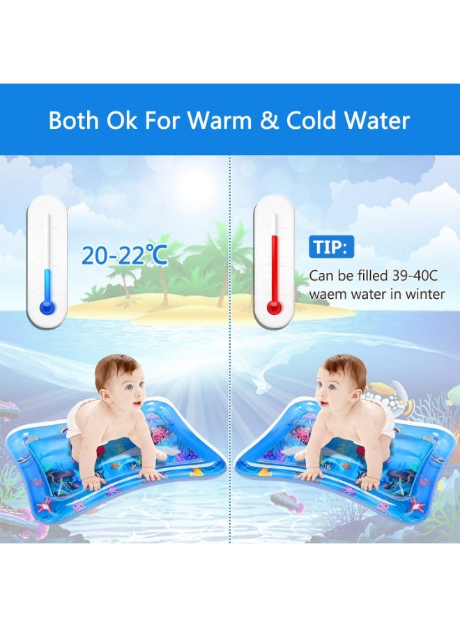 ممز بلانيت سجاده  مائيه الحجم الكبير ( 69 * 51) سم  من ممز بلانيت، مركز نشاط كبير جدا متعدد المراحل العاب لاطفال والالعاب الحسية، سجاده لعب قابل للنفخ، هدية تحفيز بصري للاولاد والبنات -العاب بيبي -العاب اطفال من سن 3 شهور - Image 3