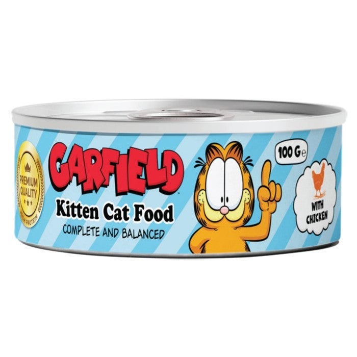 Garfield | Wet Food for Kittens with Chicken Flavor 100 g × 12 Pcs | Complete Nutrition for Healthy Growth and Development | Rich in Protein Vitamins and Essential Minerals | Soft Moist Texture . - Image 2