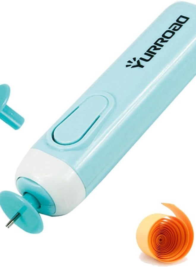 YURROAD Quilling Tool Electric Slotted Tool Electric Quilling Pen Automated Quilling Paper Volume Curling Pen for Beginners Quilling Paper Crafts - Image 1