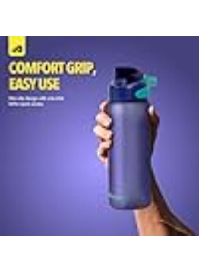 Boldfit Sipper Water Bottle for Adults & Kids 1L Plastic Sipper Bottle with Straw Leakproof BPA Free Reusable Drinking Bottle for Gym, School, Office, Sports, Cycling & Travel for Men Women Kids - Image 3
