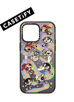 Apple iPhone 15 Case,Co-Branding with The Powerpuff Girls  Magnetic Adsorption Phone Case - Semi transparent