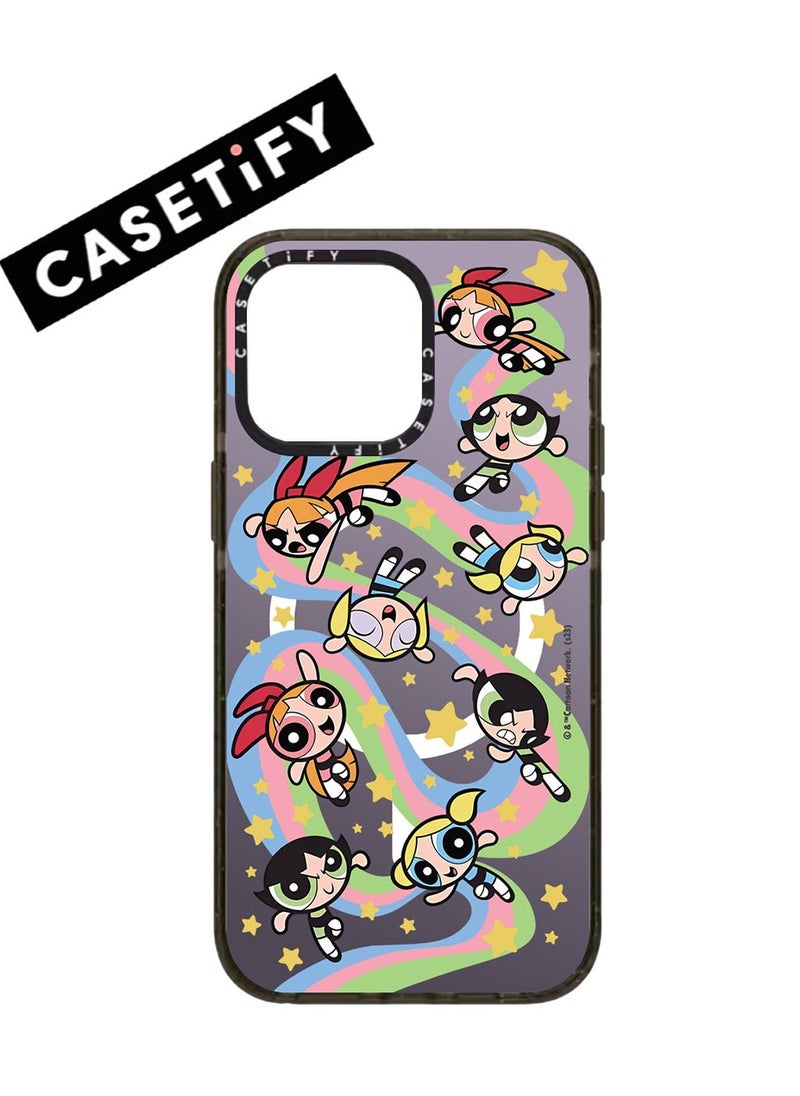 Casetify - Apple iPhone 15 Case,Co-Branding with The Powerpuff Girls  Magnetic Adsorption Phone Case - Semi transparent - Image 1