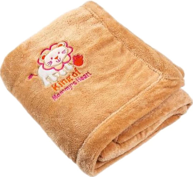 BRANDONN Baby Blankets New Born Double Layer Soft Coral Crib Top Sheet Cum Baby Bath Towel Bed Bedding for Baby Boys and Baby Girls, ?Flannel - Image 3
