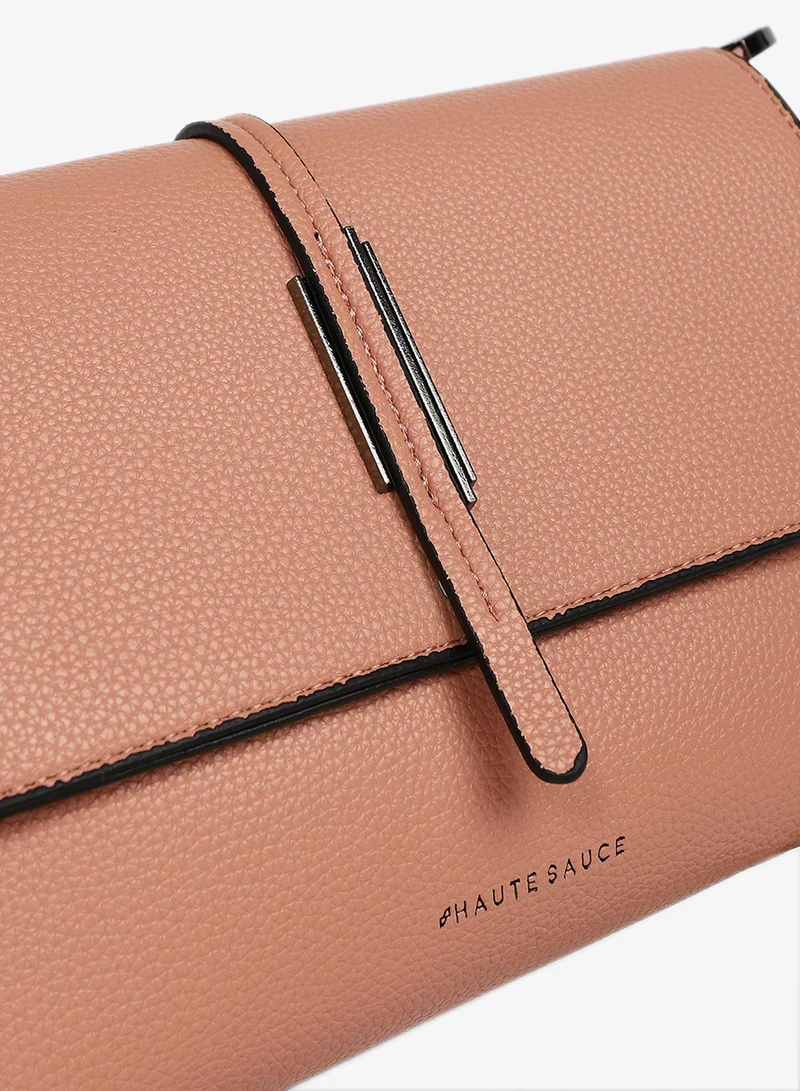 Haute Sauce  Women's The Dash Shoulder Bag - Nude Pink for Women | Best Price UAE