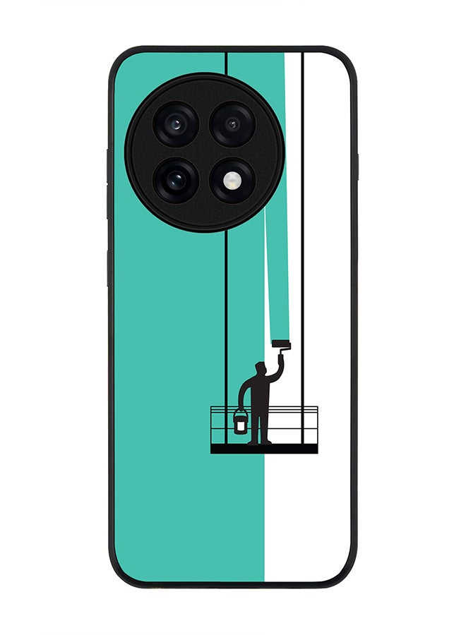 Stylizedd For OnePlus 13R / Ace 5 Pro Case,Slim fit Camera Protection, Shockproof Thin Phone cover  - Paint Hanger (Green)