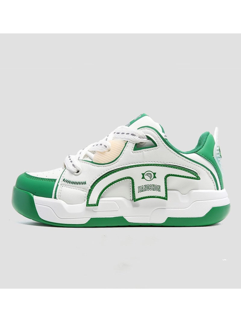 KUYING New Thick Sole Elevated Board Shoes 