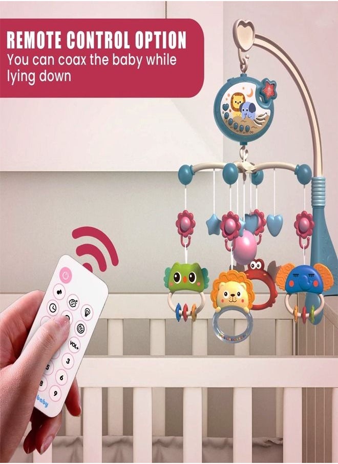 fashionhome Baby Crib Mobile with Lights and Music Mobile Toy for Bassinet Pack and Play Nursery Mobile Toy for Boys and Girls Remote Control Timing Function to Help Toddler Sleep Toys 45 x 54 Centimeter  - Image 3
